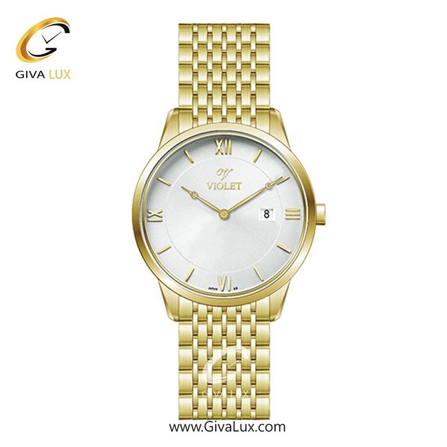 ساعت مچی اورجینال مردانه ویولت VIOLET طلایی | طلایی| نقره ای| کد رفرنس 0579/2